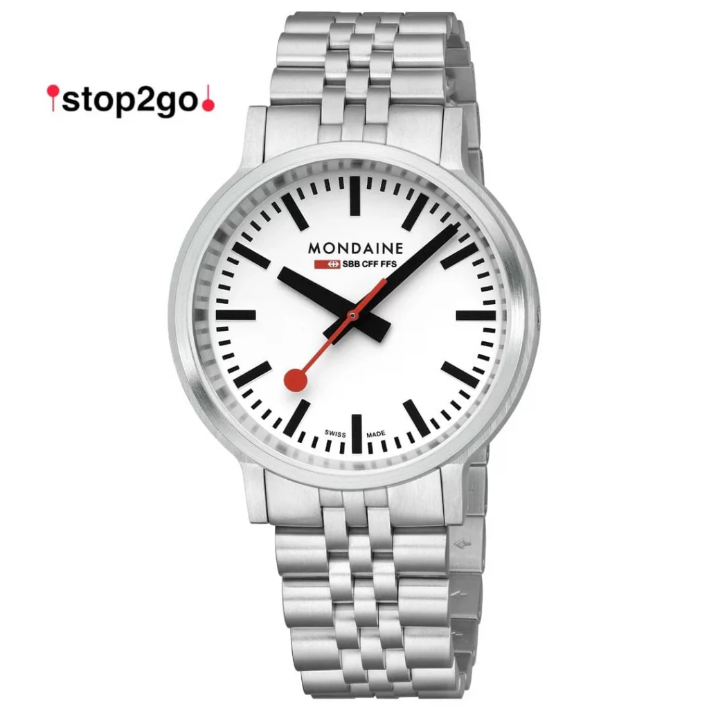 Mondaine stop2go Herren Uhr 41mm