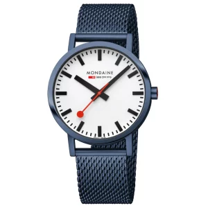 Classic Blauer Edelstahl, 40 mm