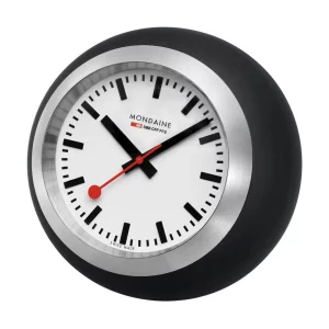Schwarze Tisch-Uhr 60 mm