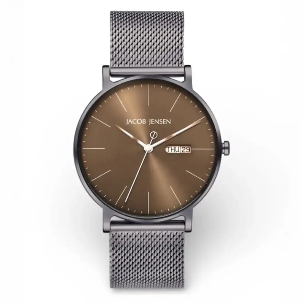 Jacob Jensen Herren Uhr 40 mm – Titan & Saphirglas | ChronoWert
